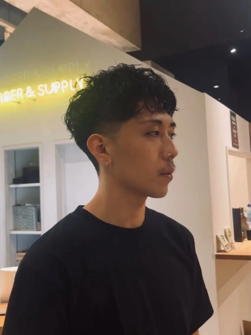 ショート パーマ メンズ メンズパーマ 森長 マコトのヘアスタイル