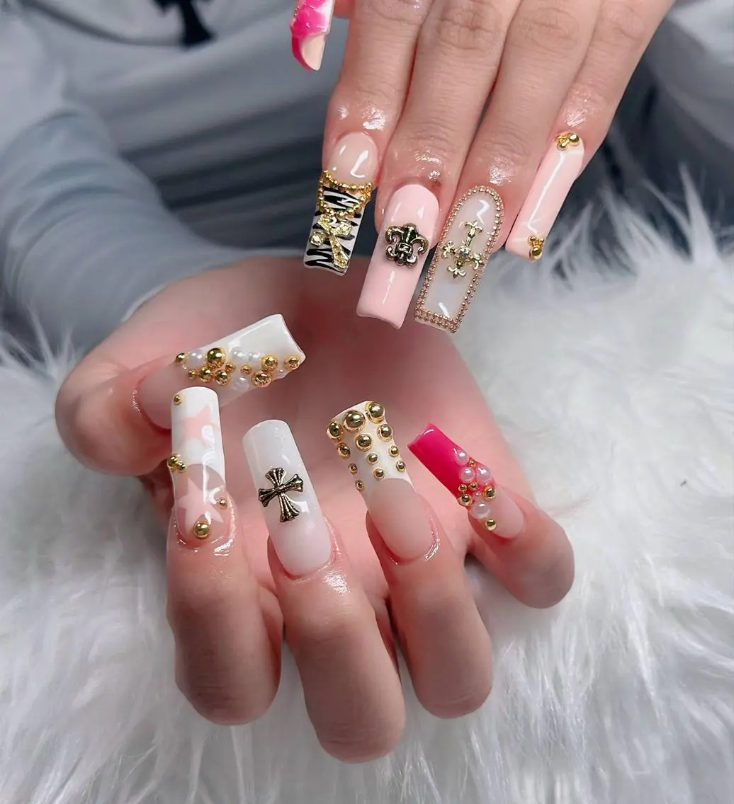 ネイル フレンチネイル ジェルネイル ハロウィン 韓国ネイル マグネットネイル ハンドネイル H.baby Nail Salonのネイルデザイン