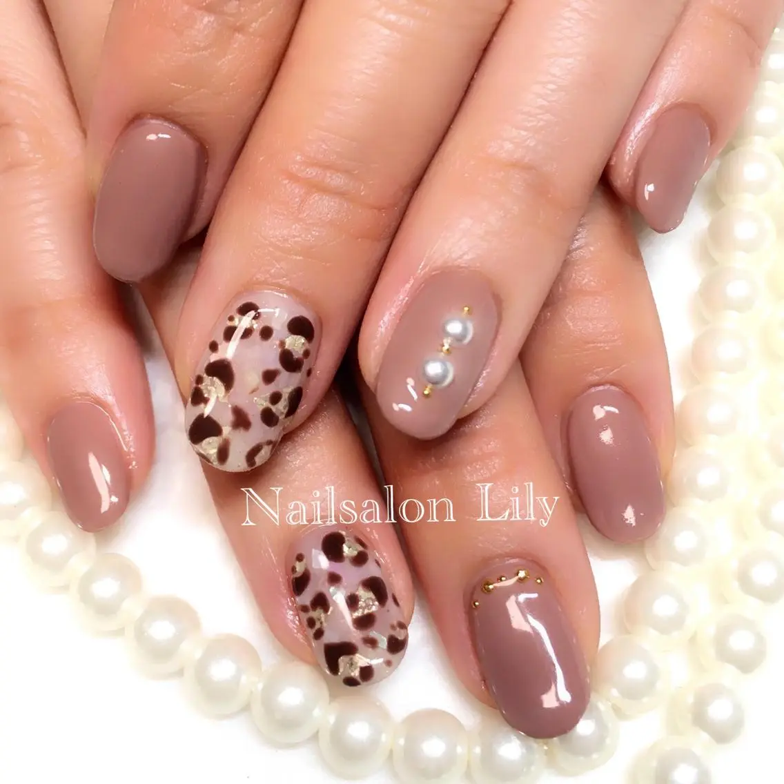 ネイル アニマル柄 Lily*nail 🌻Mii🌻のネイルデザイン