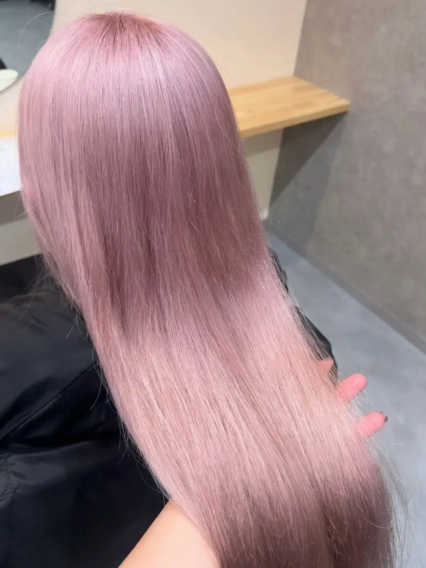 ロング カラー ヘアカラー 🎀透明感カラー /ケアブリーチ🎀のヘアスタイル