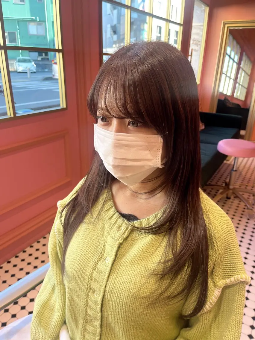 ロング 田中 美月のヘアスタイル