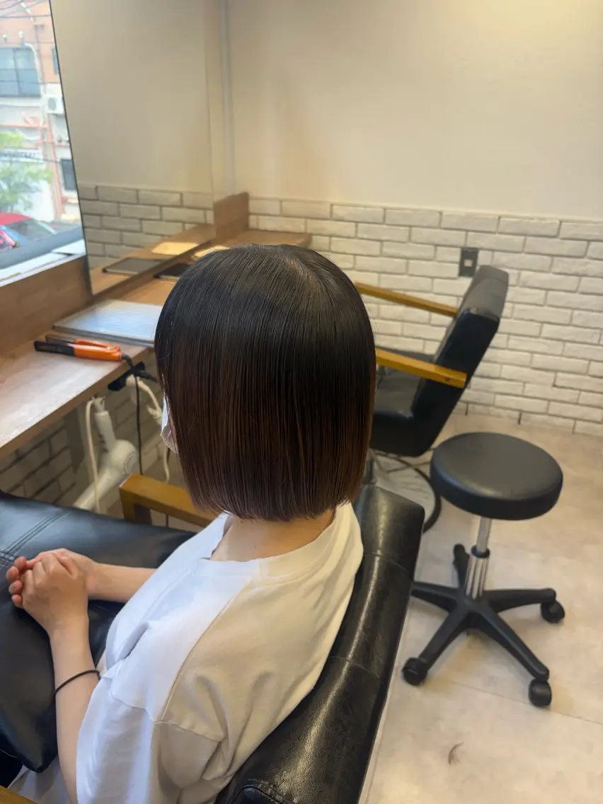 ミディアム ボブ 透明感カラー/艶髪 🫧ayaneのヘアスタイル
