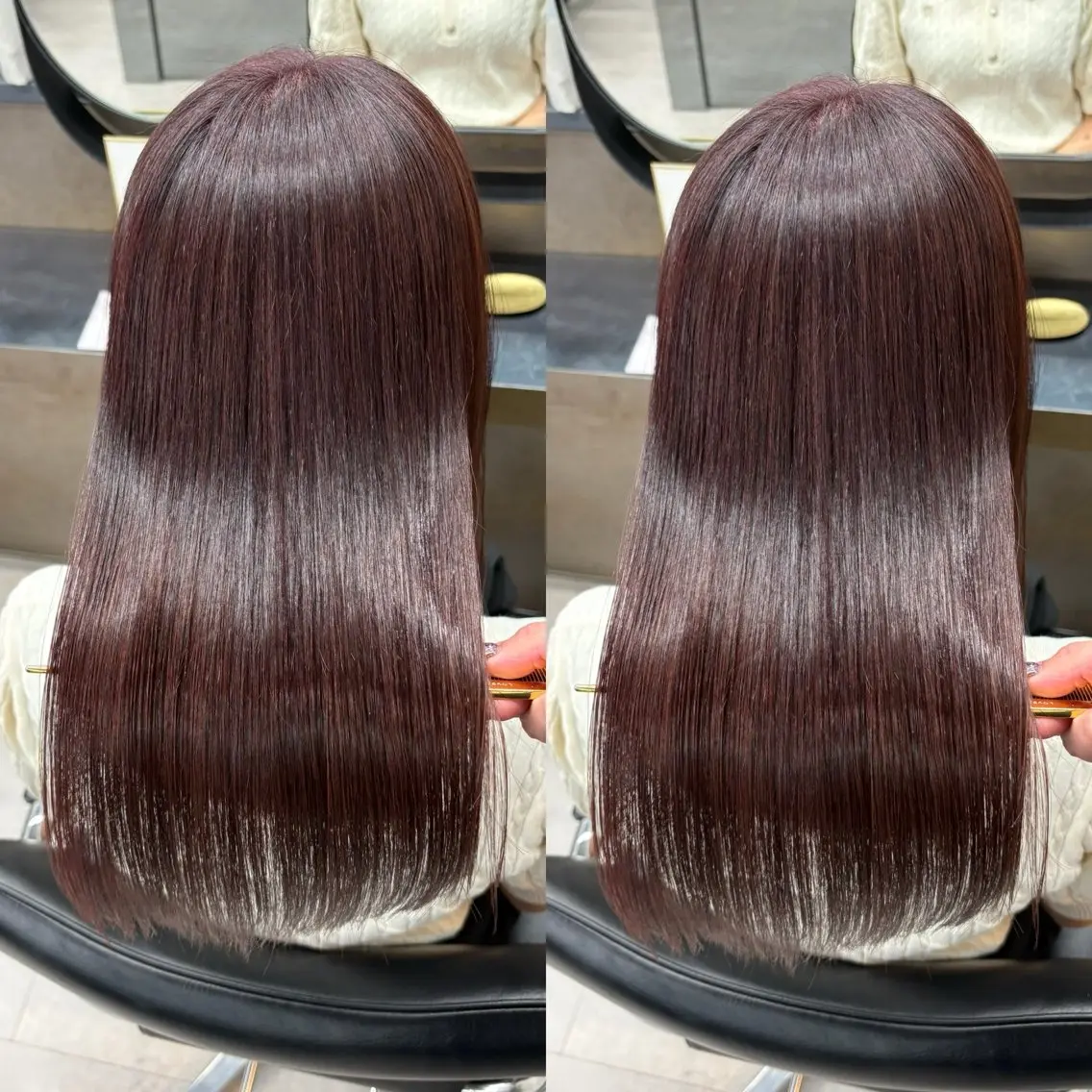 ロング カット ヘアカラー トリートメント 今話題の艶髪矯正 美艶カラー/FUKAのヘアスタイル