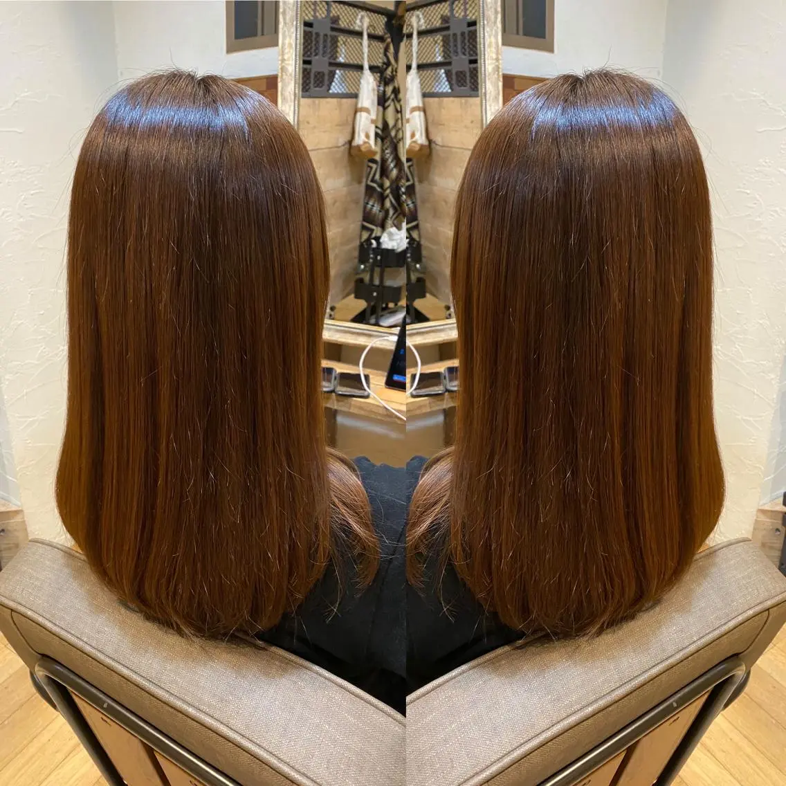 ロング ヘアカラー トリートメント 青木 啓輔のヘアスタイル