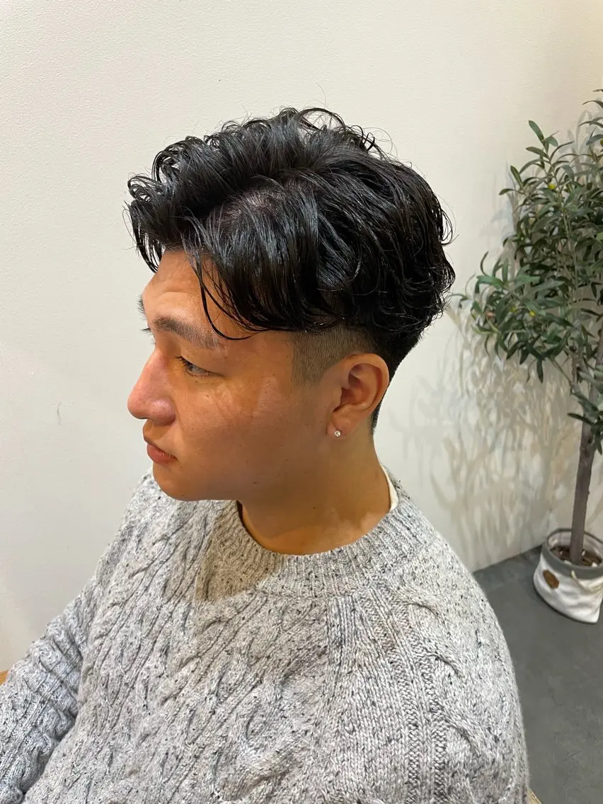 ショート パーマ ヘアアレンジ メンズ カット パーマ ヘアセット 🔥メンズ特化🔥 木村 祐太のヘアスタイル