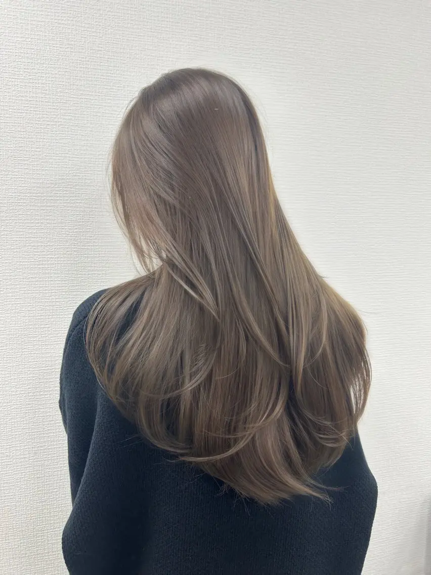 ロング ヘアカラー トリートメント 🤍ワンホンヘア 🤍Rikuto🤍のヘアスタイル