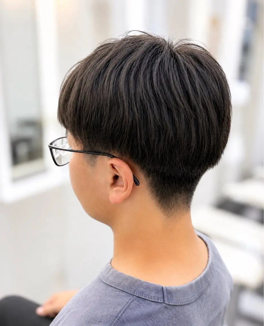 メンズ カット 透明感カラー💎 岩崎美優のヘアスタイル