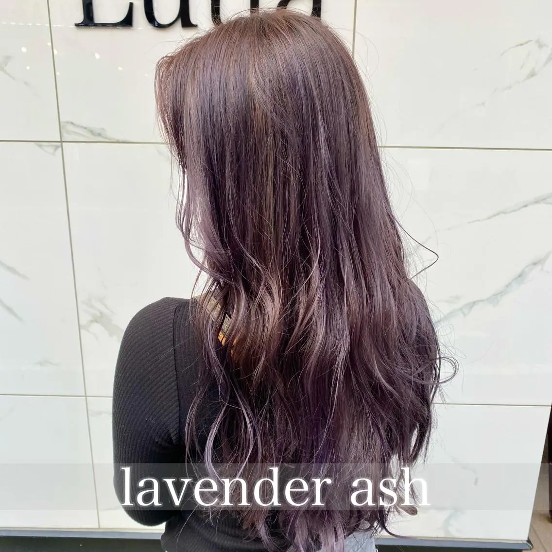 ロング カラー ラベンダーカラー 増子 祐太朗のヘアスタイル