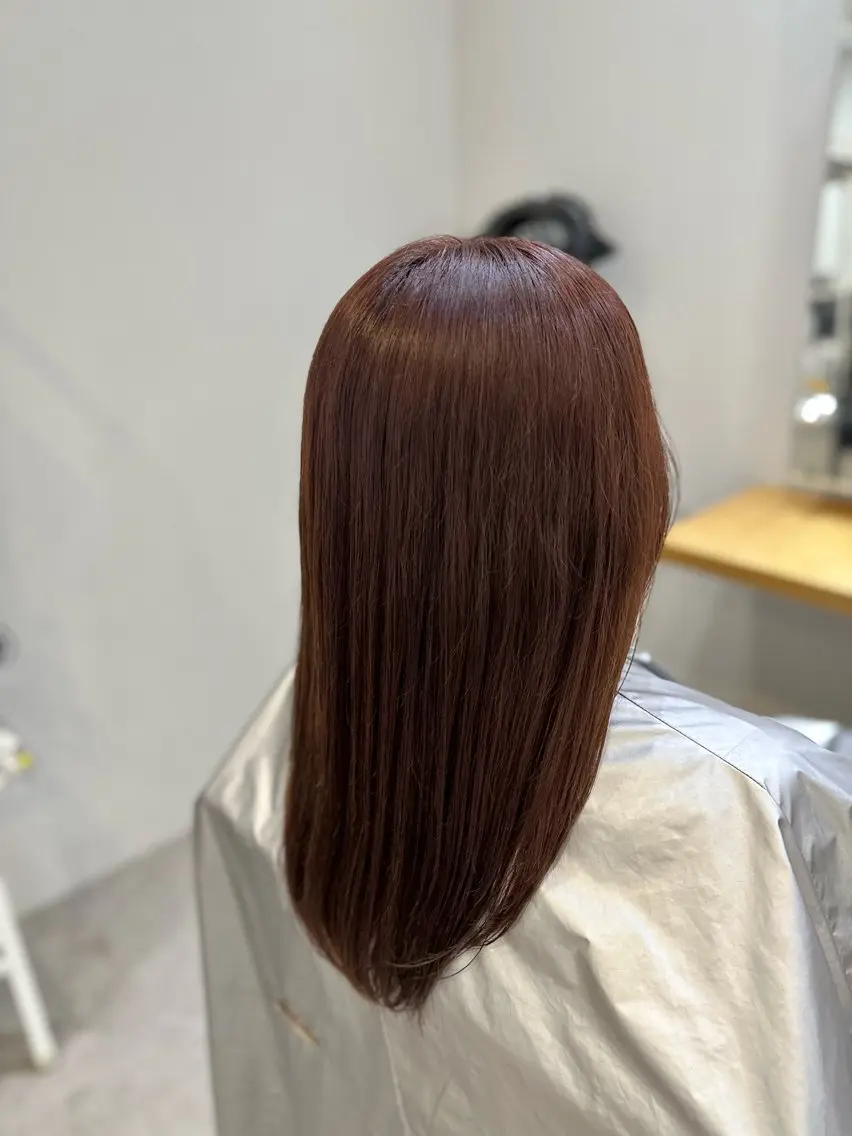 セミロング カット ヘアカラー トリートメント Agu hair noman マナのヘアスタイル