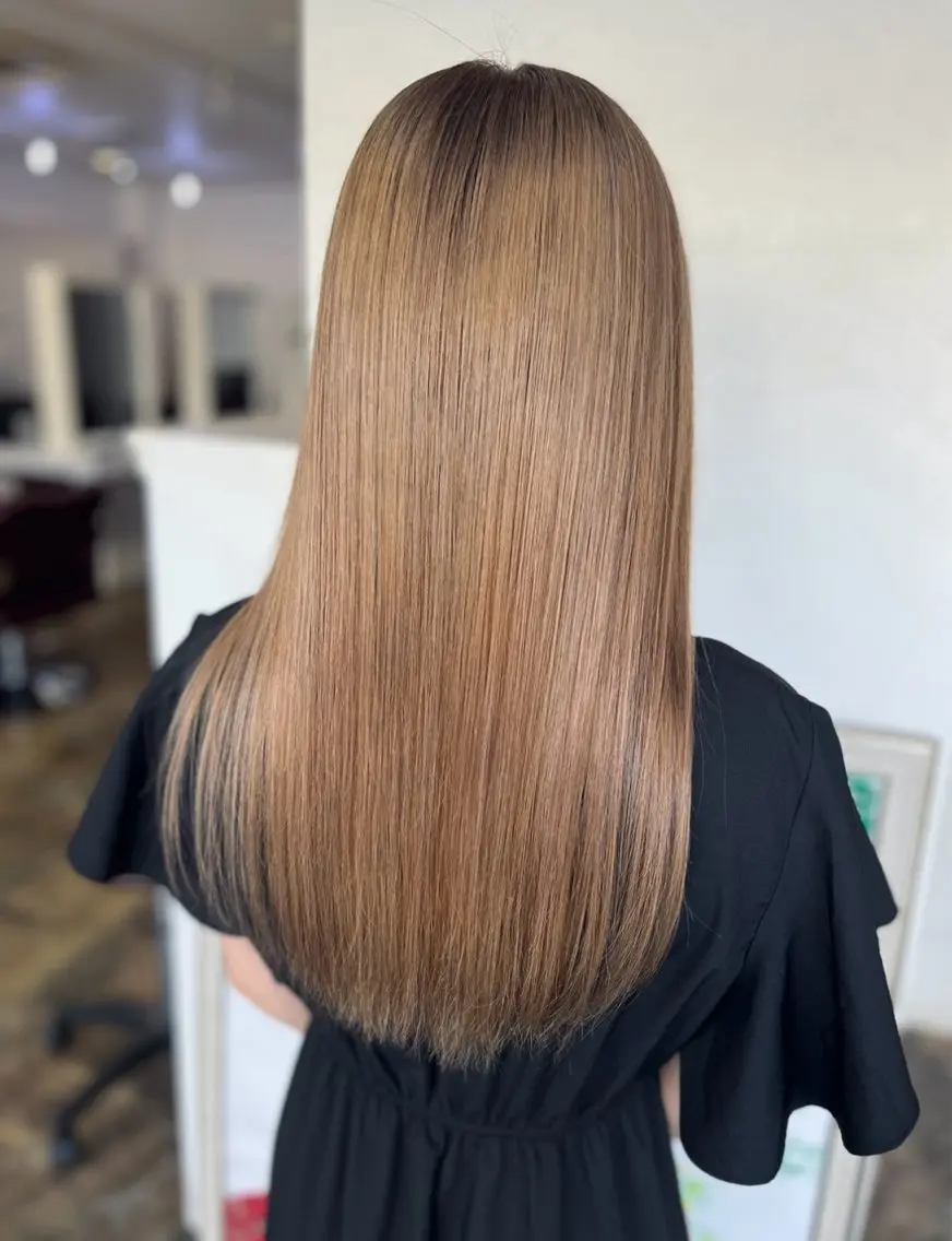 ロング 髪質改善 縮毛矯正 三嶽 香緒のヘアスタイル