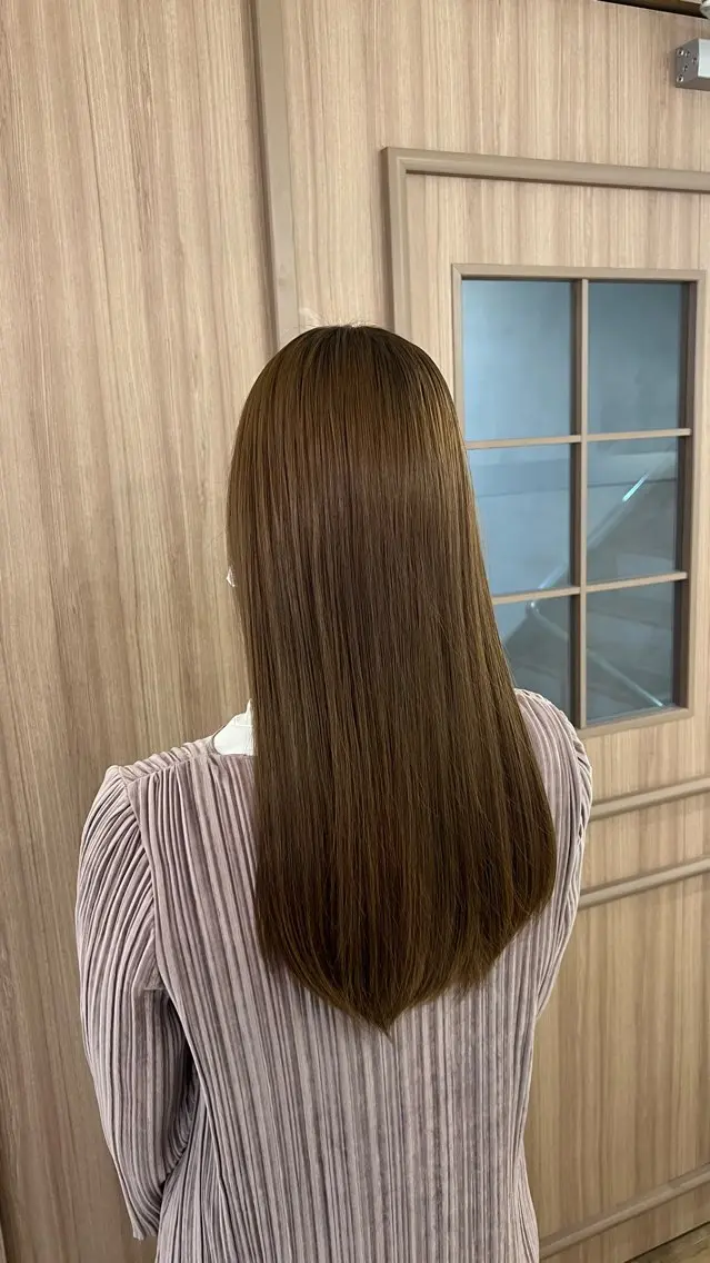 ロング カラー ヘアカラー ミディアムレイヤー/ 艶カラー🎀　emiのヘアスタイル