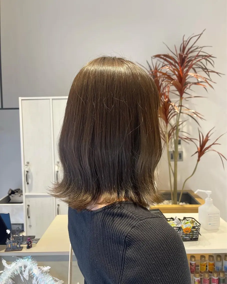 セミロング カラー 城間 晴人のヘアスタイル
