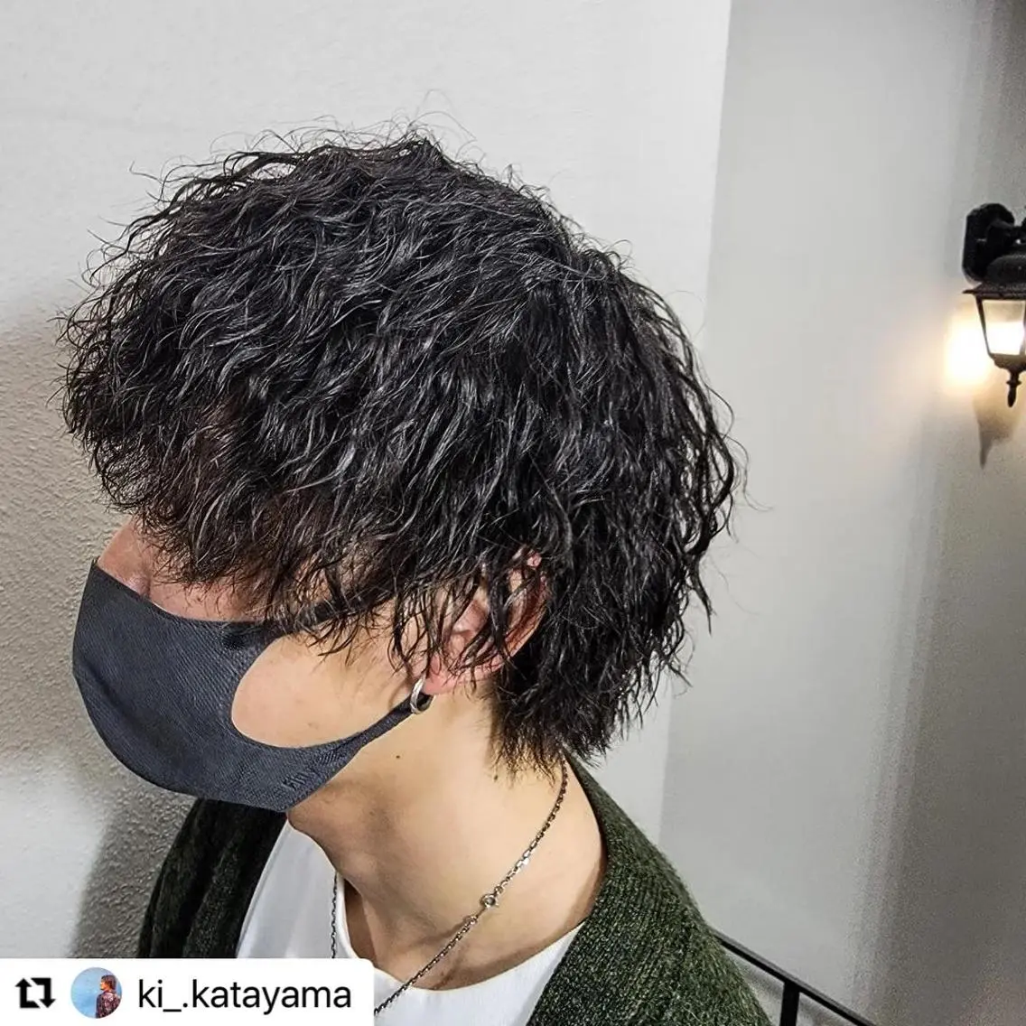 ミディアム カラー メンズ ミディアムパーマ メンズパーマ 波巻きパーマ 🩷Eny terrace🩷のヘアスタイル