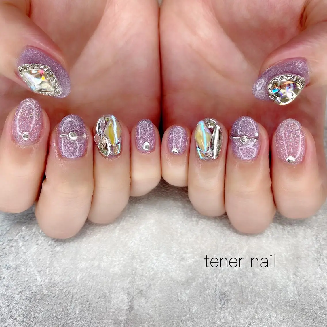 ネイル キラキラネイル テネルネイル tener nailのネイルデザイン