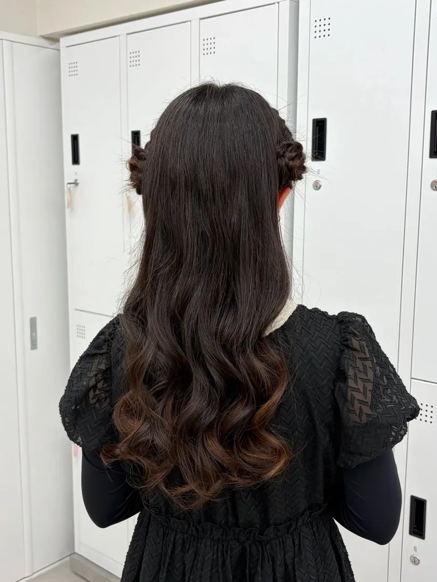 ロング ヘアセット エクステ|カラー| Futaba🎀♡のヘアスタイル