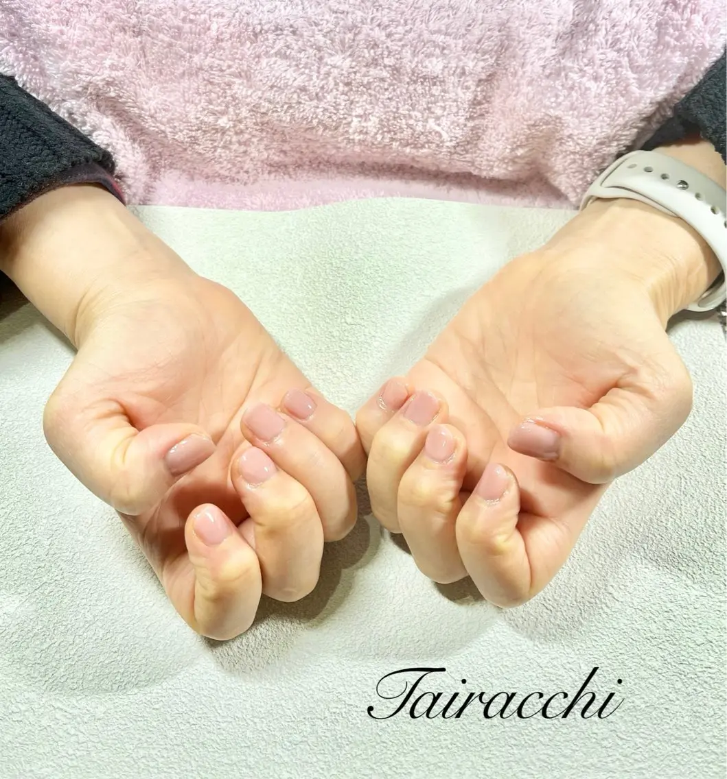 ネイル アートネイル ラメ(グリッター) ピンク ショートネイル ハンドネイル Tairacchi タイラッチのネイルデザイン