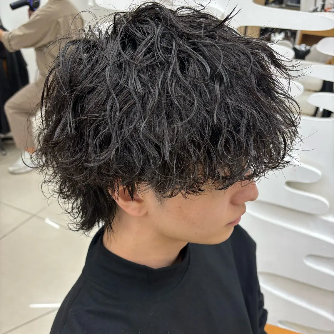 パーマ メンズ カット パーマ トリートメント メンズ&髪質改善縮毛 矯正【平山🔥拓哉】のヘアスタイル