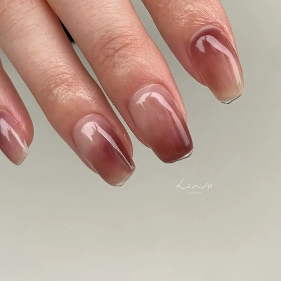 ネイル ニュアンスネイル ショートネイル ハンドネイル nail salon linoのネイルデザイン