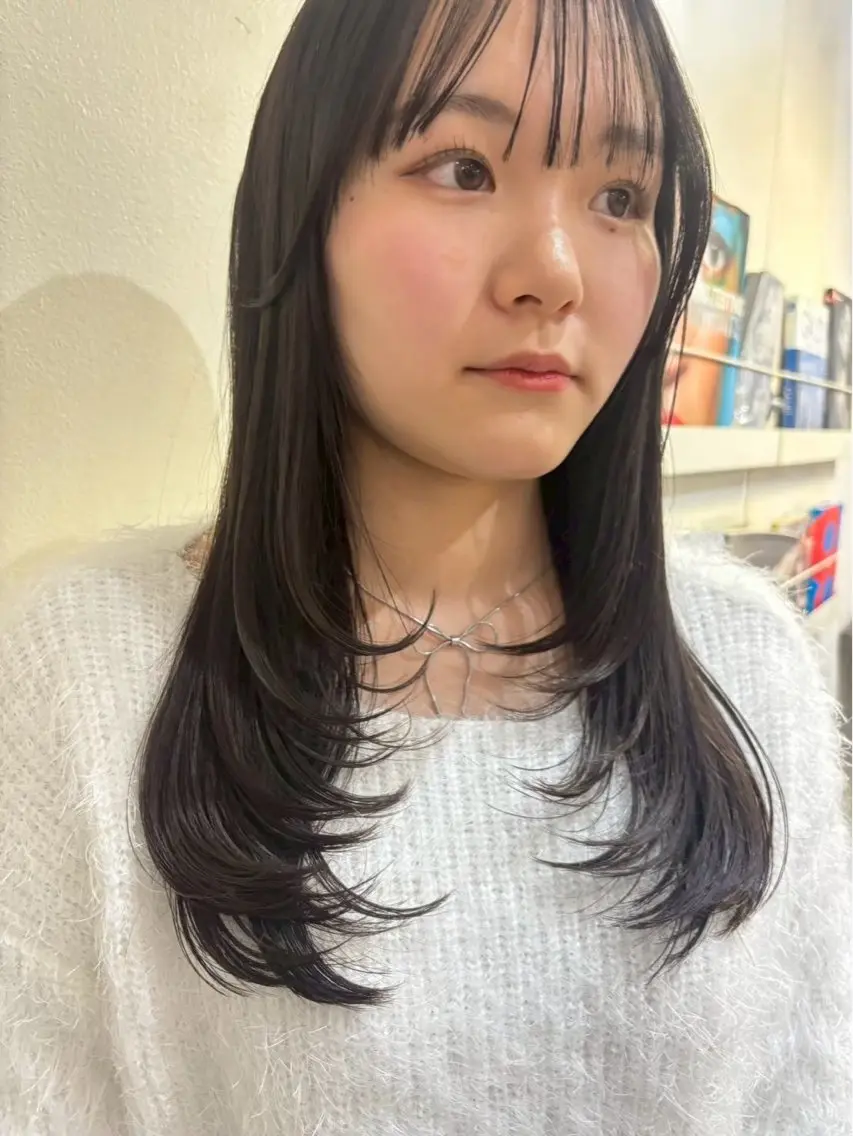 ロング カラー トリートメント レイヤー/透明感/ 髪質改善/ RYUのヘアスタイル
