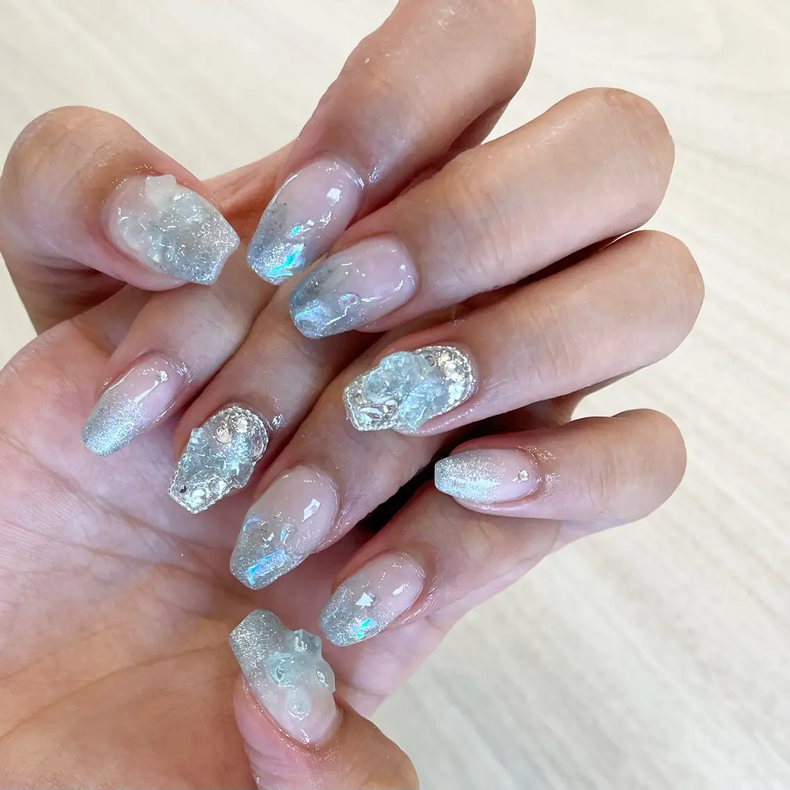 ネイル 氷ネイル・うるうるネイル Nail Salon Gummi.のネイルデザイン
