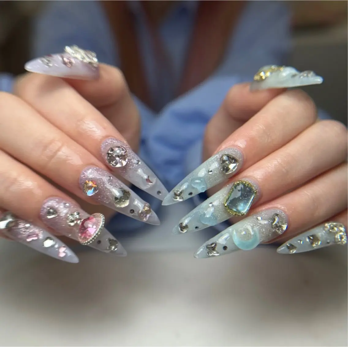 ネイル 長さ出し ジェルネイル オフィスネイル ワンカラーネイル パラジェル Michi Nail Staffのネイルデザイン
