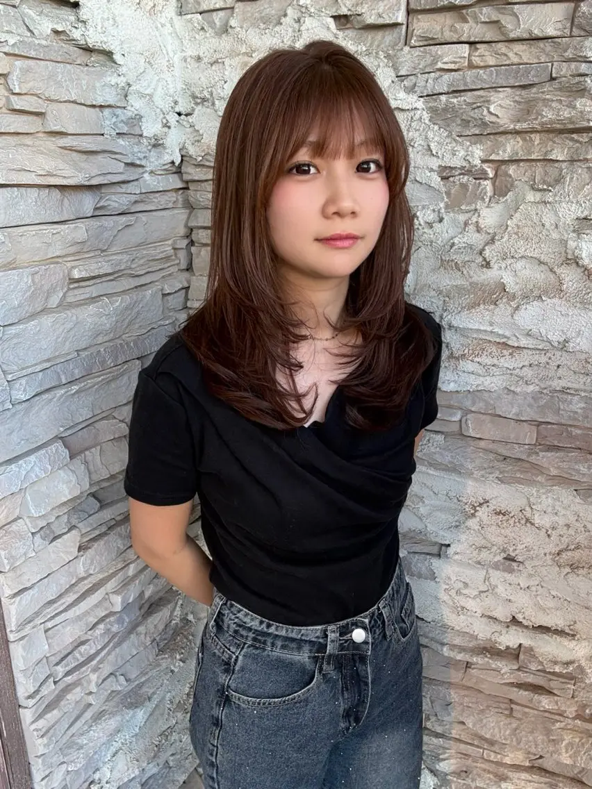 ロング カット レイヤー特化/メンズ 特化/大野真央のヘアスタイル