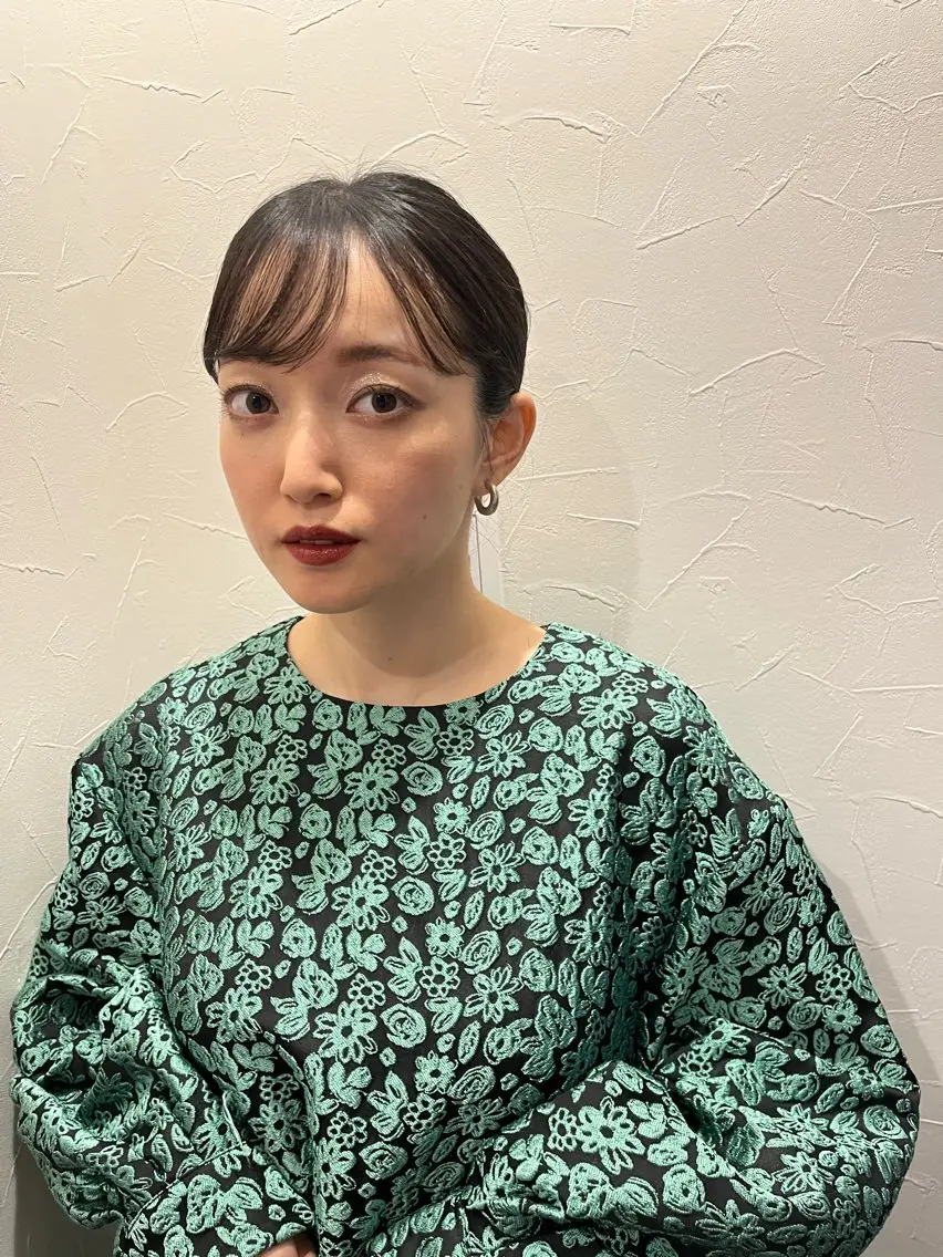 ヘアアレンジ 柔らかい艶暖色 レイヤー🫧姫汝のヘアスタイル