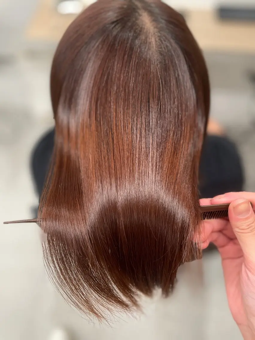 ミディアム 縮毛矯正 🤍ショート 🤍NANAMI🤍のヘアスタイル