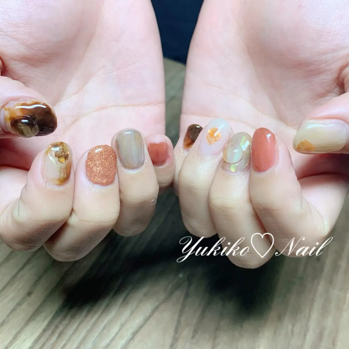 ネイル 持ち込み ニュアンスネイル ユキコ ネイルのネイルデザイン