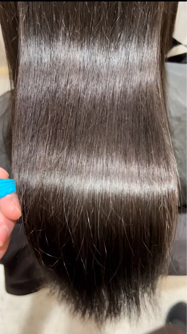 ロング 髪質改善 似合わせ 顔周りYUUGAのヘアスタイル