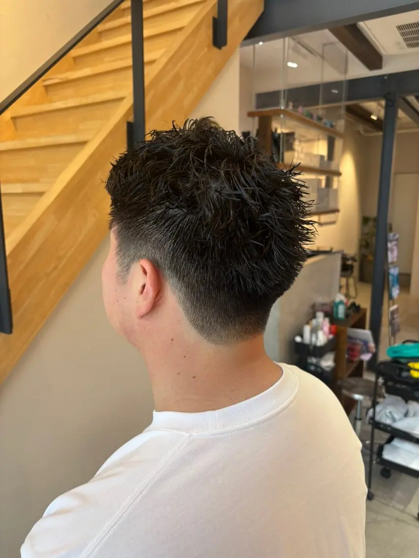 ショート パーマ メンズ メンズパーマ カット パーマ 咲月/似合わせカット /ボブ/ショートのヘアスタイル