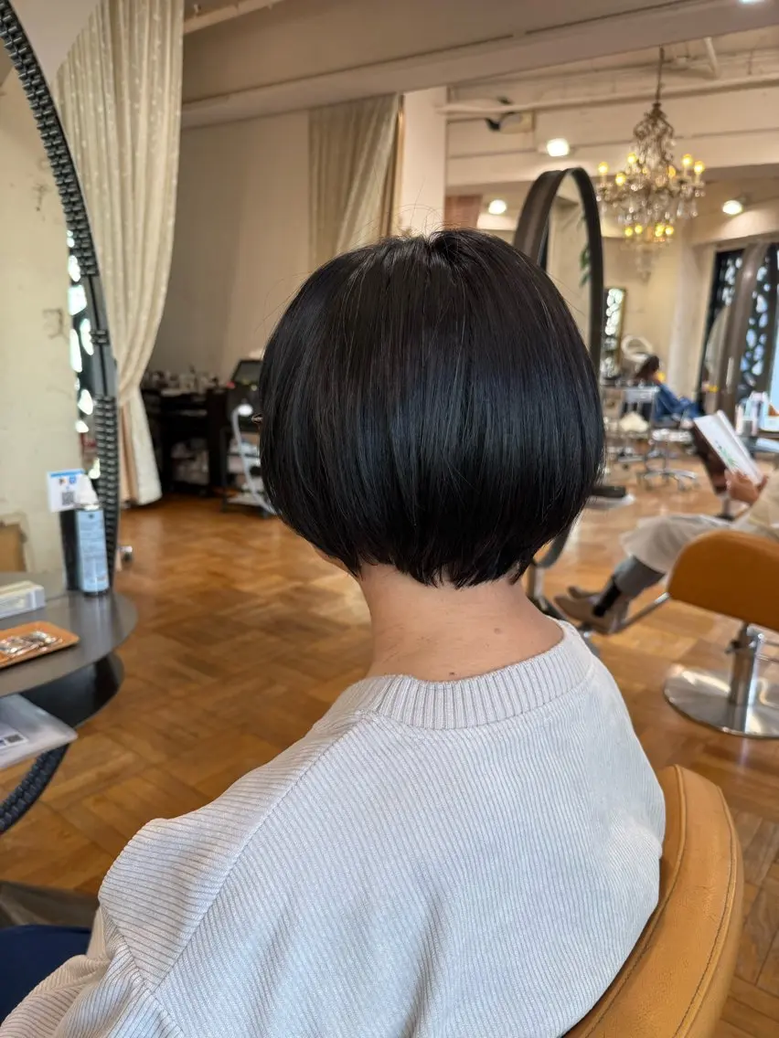 ショート 丸みショート ショートヘア カット ヘッドスパ ☀️朝５分で決まる ショート/廣瀬隆志のヘアスタイル