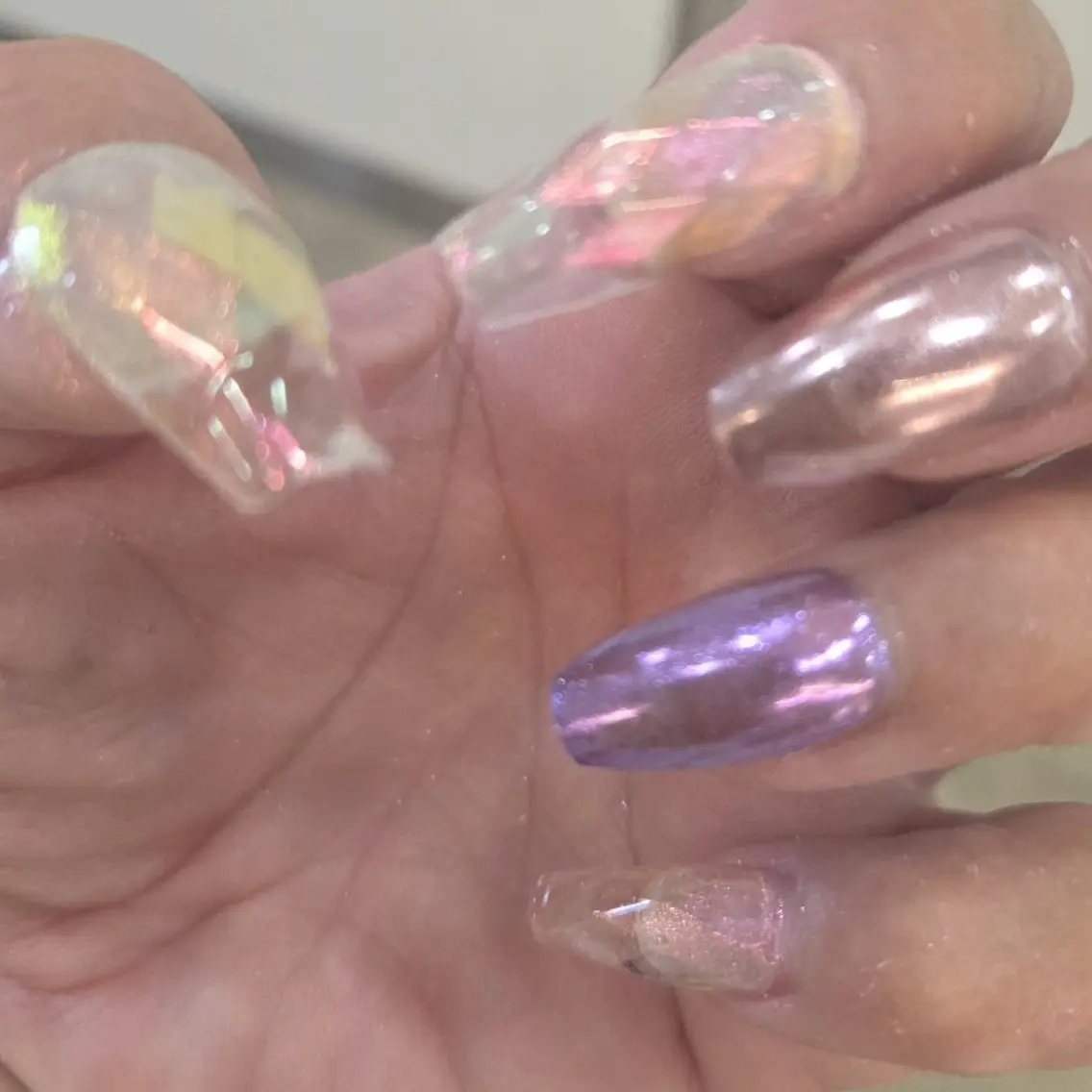 ネイル キラキラネイル ミラーネイル nailsaron kohiroのネイルデザイン