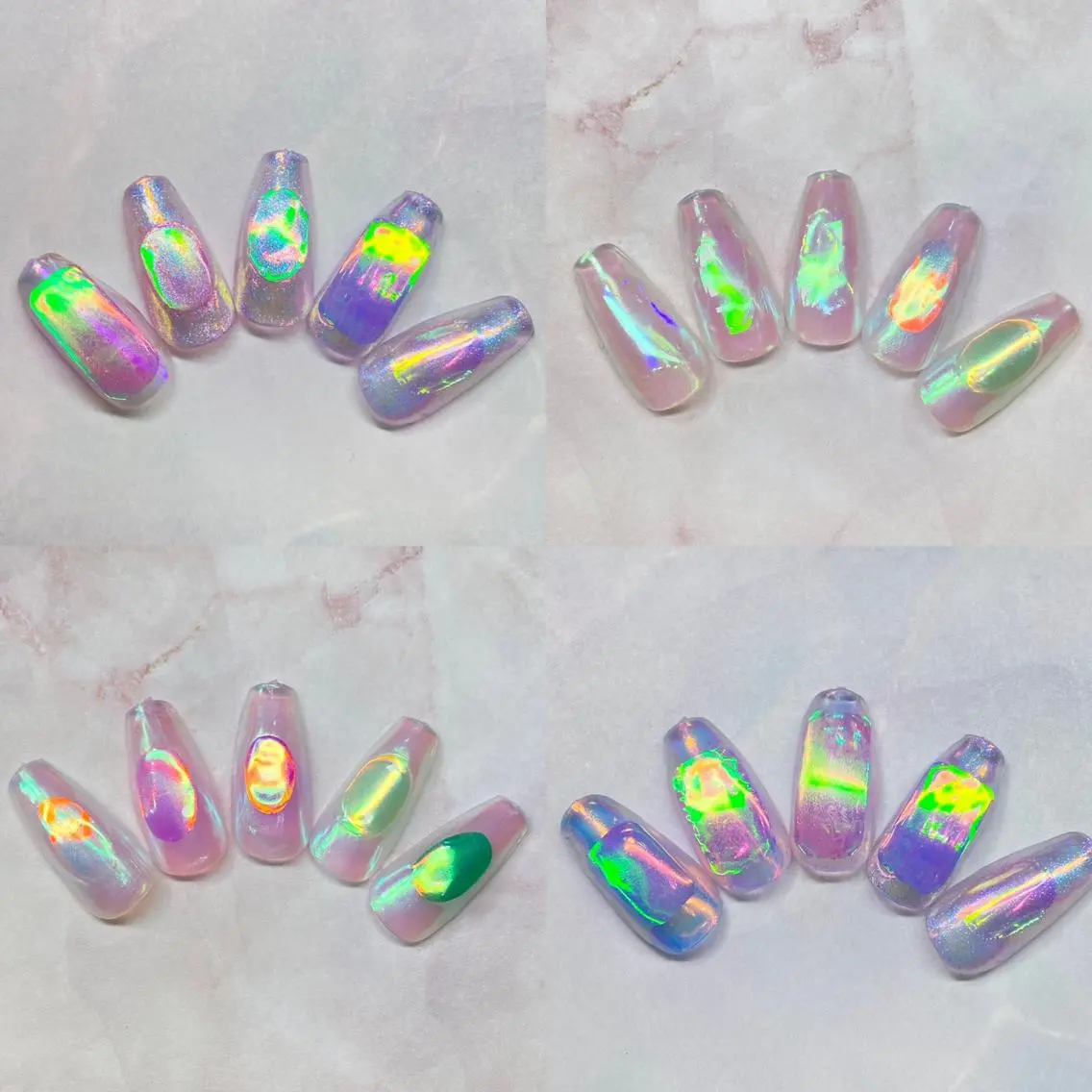 ネイル アートネイル 氷ネイル・うるうるネイル Nail&eye Belire 新宿のネイルデザイン