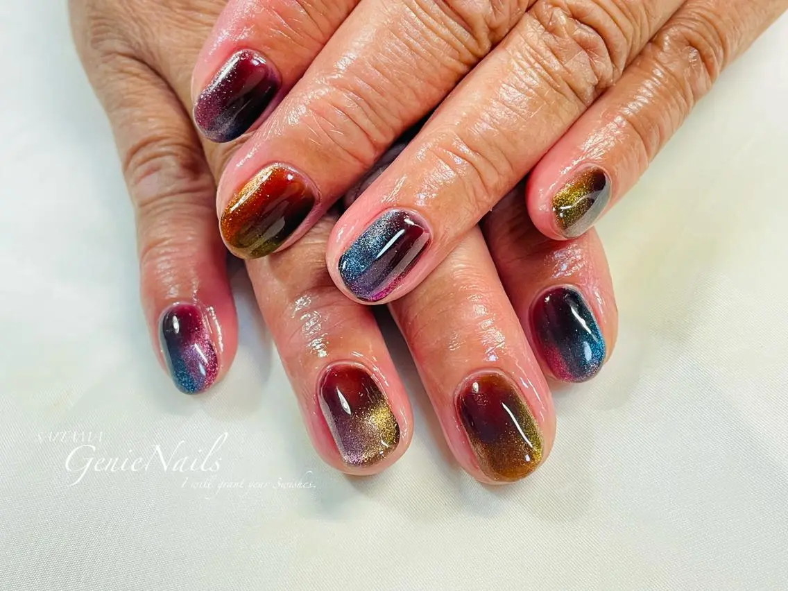 メンズ ネイル アートネイル フットネイル メンズネイル 持ち込み 冬ネイル Genie Nailsのネイルデザイン