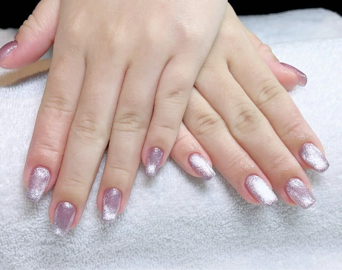 ネイル マグネットネイル スクエアネイル Nail salon Kahuuのネイルデザイン