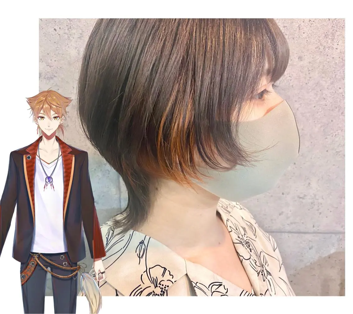 ショート カラー ヘアカラー TSUNO🦖 派手髪/オタク美容師のヘアスタイル