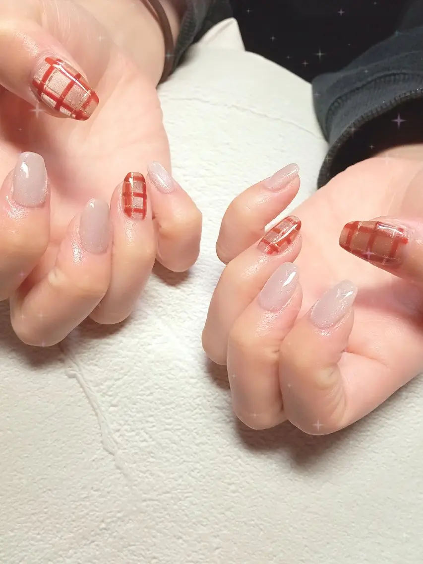 ネイル ジェルネイル キラキラネイル マグネットネイル 持ち込み パラジェル ハンドネイル flure de neige yukiのネイルデザイン