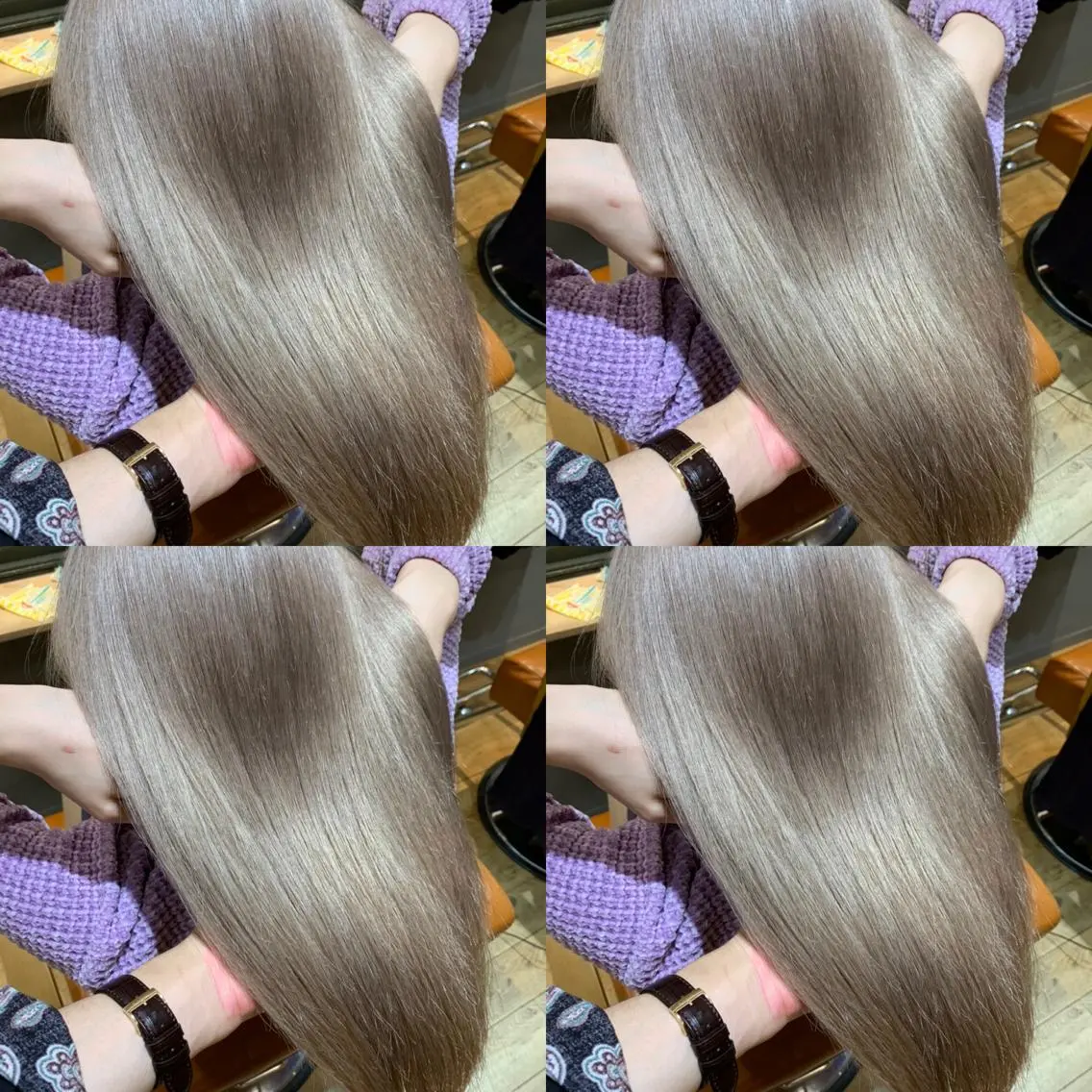 セミロング カラー カット ヘアカラー トリートメント ✨レイヤー/髪質改善 /縮毛矯正✨ナカムラのヘアスタイル