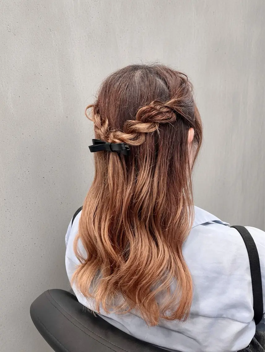 ロング ヘアアレンジ ヘアセット AO Iのヘアスタイル