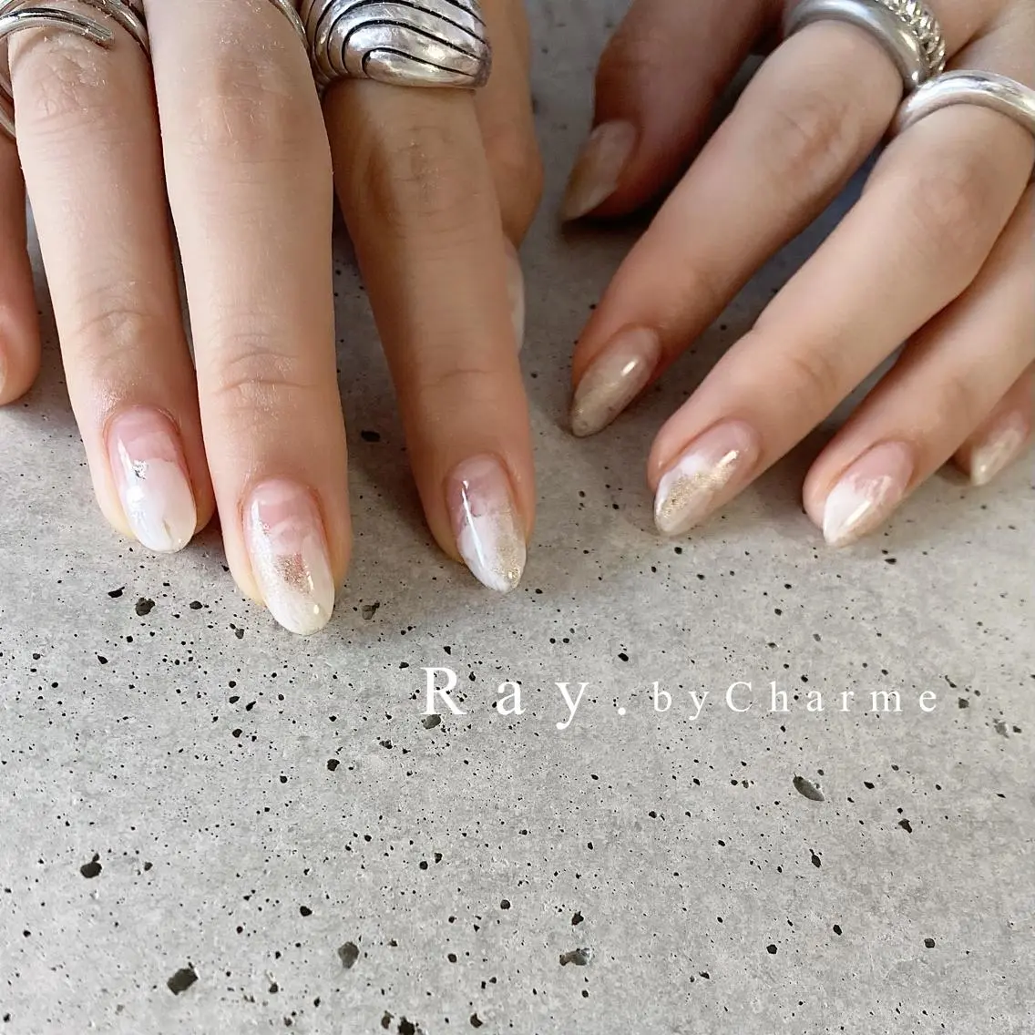 ネイル Ray. ／綺麗目ニュアンスのネイルデザイン
