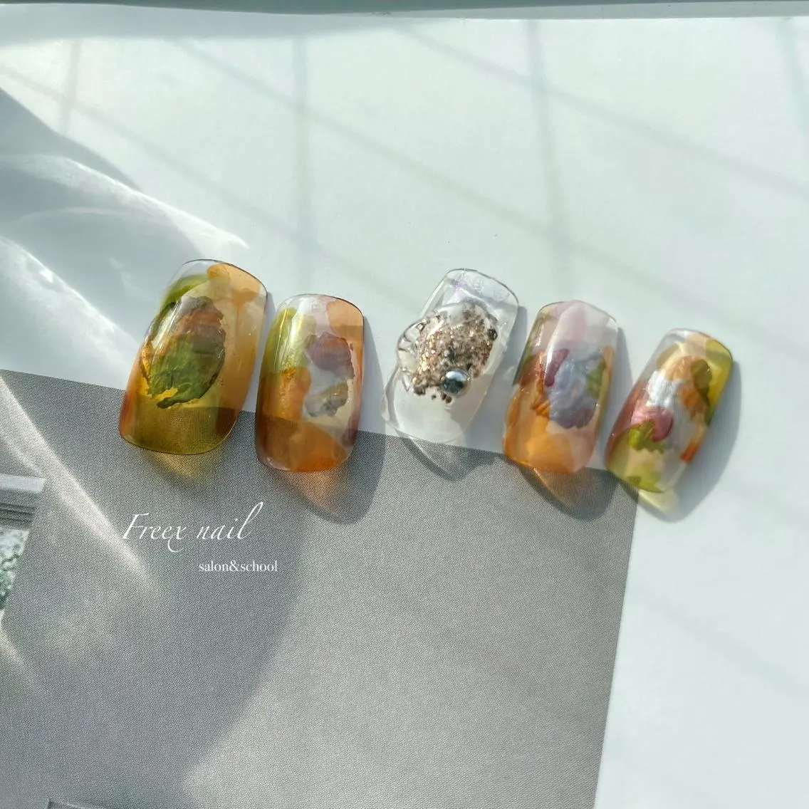 ネイル ハンドネイル ハンドケア freex nail /ニュアンス/個性派のネイルデザイン