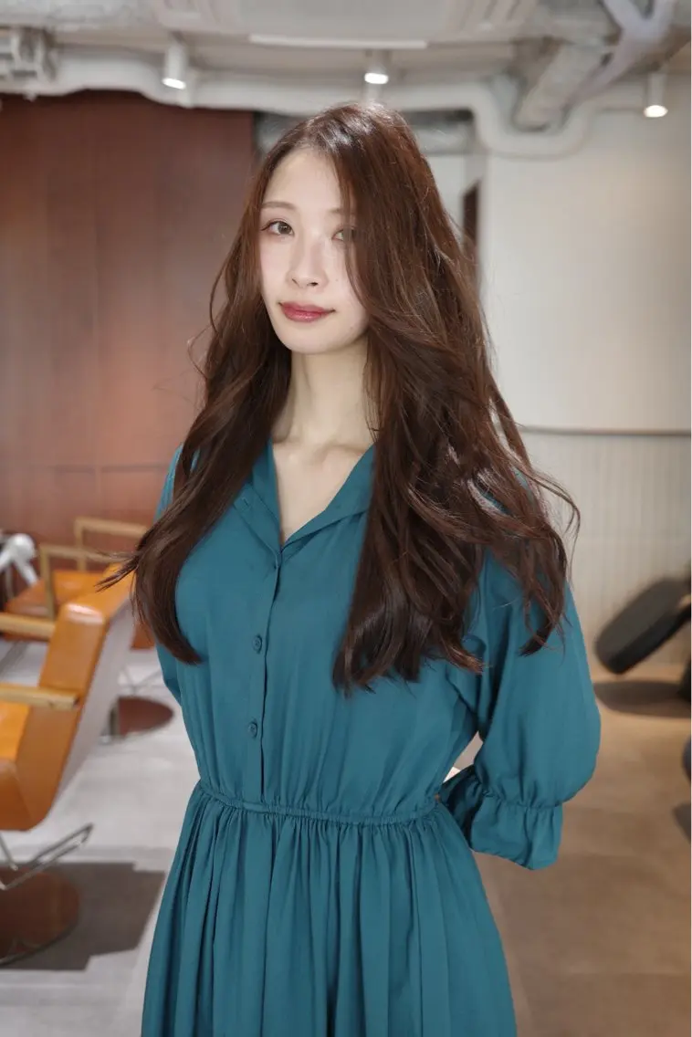 ロング カラー ヘアアレンジ カット ヘアカラー トリートメント opus 店長大和 レイヤー/赤み消しのヘアスタイル