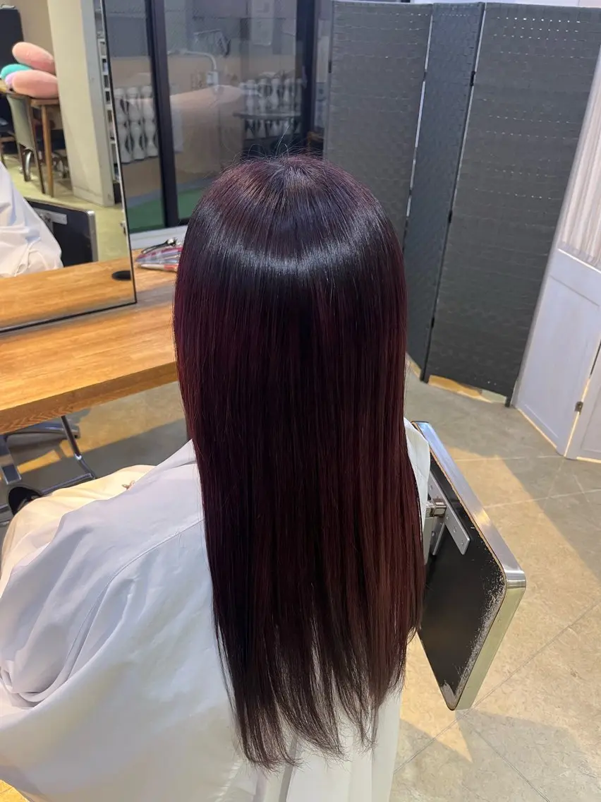 ロング カラー ヘアカラー 松本 ひなたのヘアスタイル