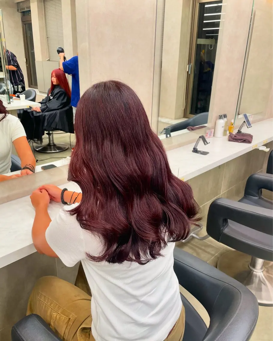 ロング カラー ヘアアレンジ ヘアカラー トリートメント ヘアセット 💗横浜美容室 💗HARUNAのヘアスタイル