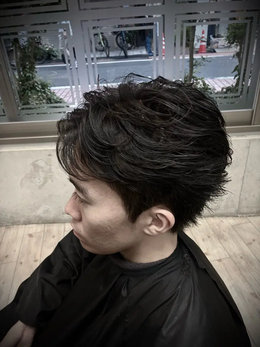 ショート メンズ カット 平野 友誠のヘアスタイル