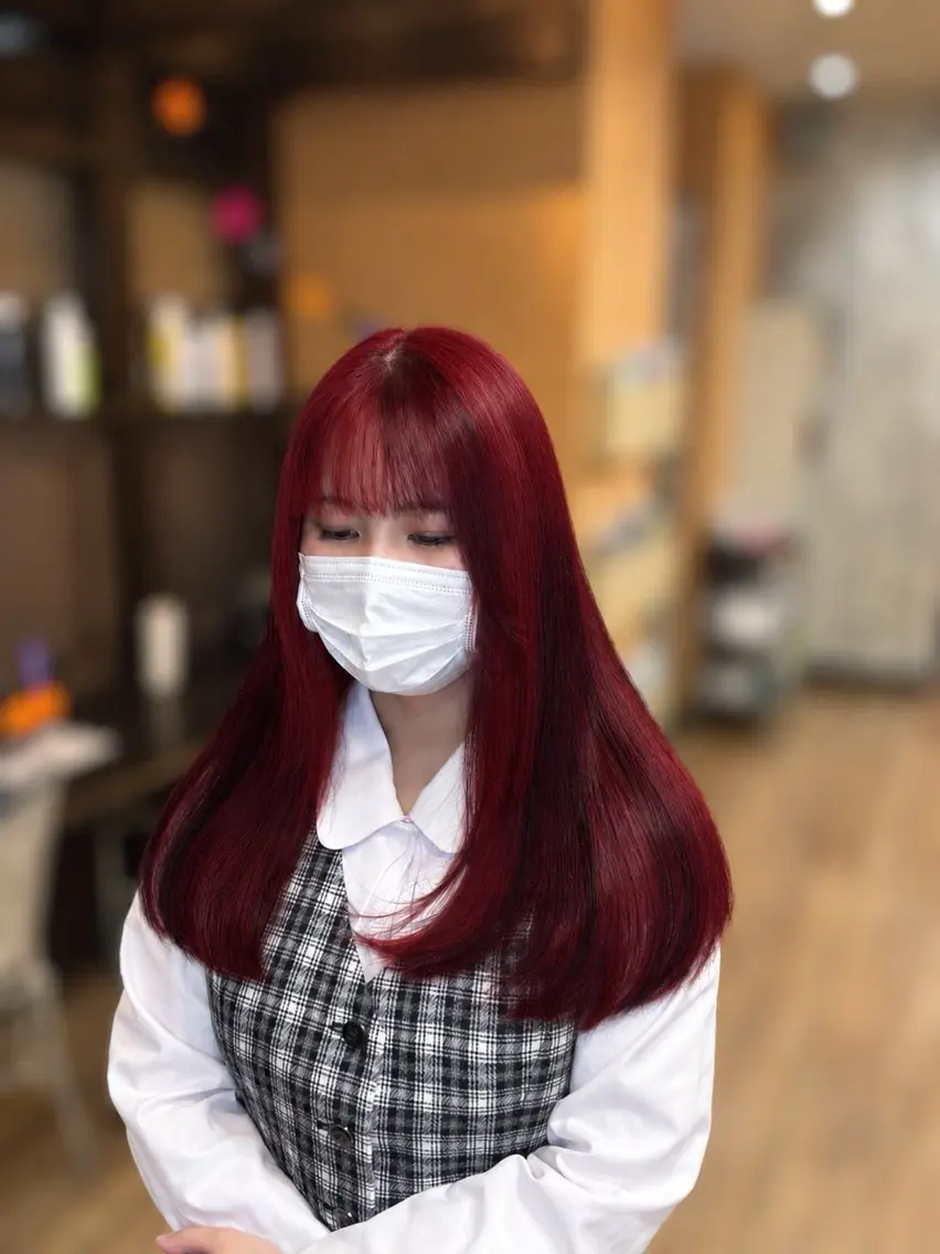 ロング カラー デザインカラー ヘアカラー moremuu 舞桜🤍🫧のヘアスタイル