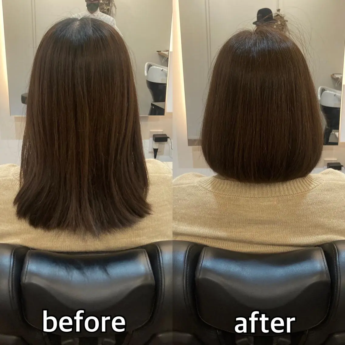 セミロング 濱本 浩安のヘアスタイル