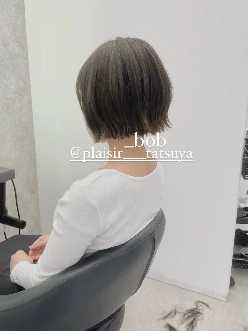 ショート カラー デザインカラー ボブ カット ヘアカラー トリートメント 佐々木 達也のヘアスタイル