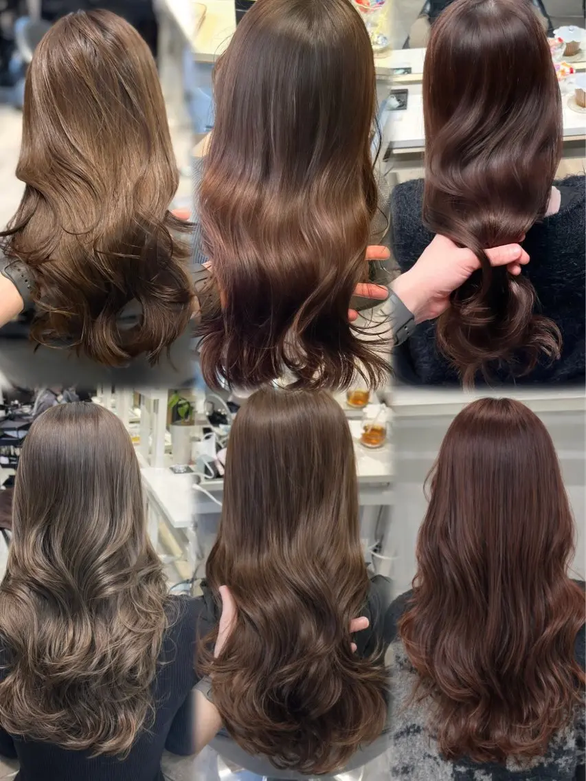セミロング カット ヘアカラー 恵比寿韓国レイヤー× 艶透明感カラー大場のヘアスタイル